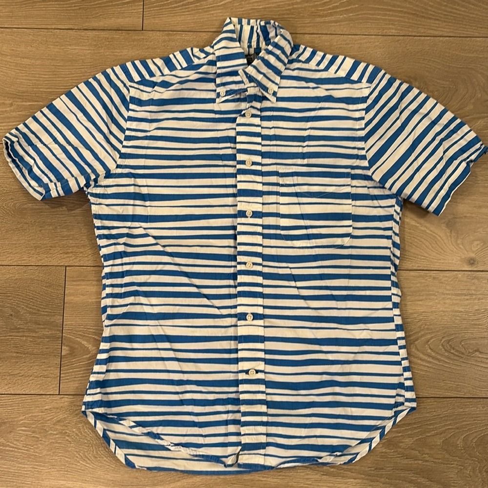 Gitman Bros striped short sleeve